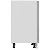Schwarzer Unterschrank Pompilas 30x46x81,5cm (Spanplatte)
