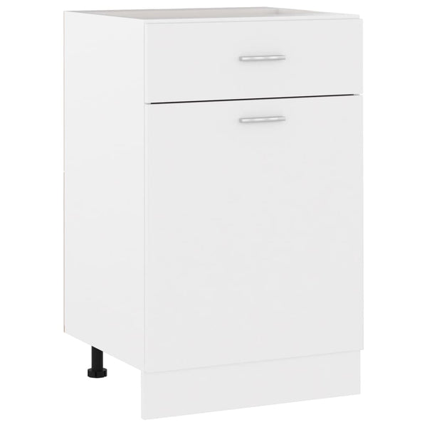 Weißer Unterbauschrank Pompilas 50x46x81,5cm (Holz)
