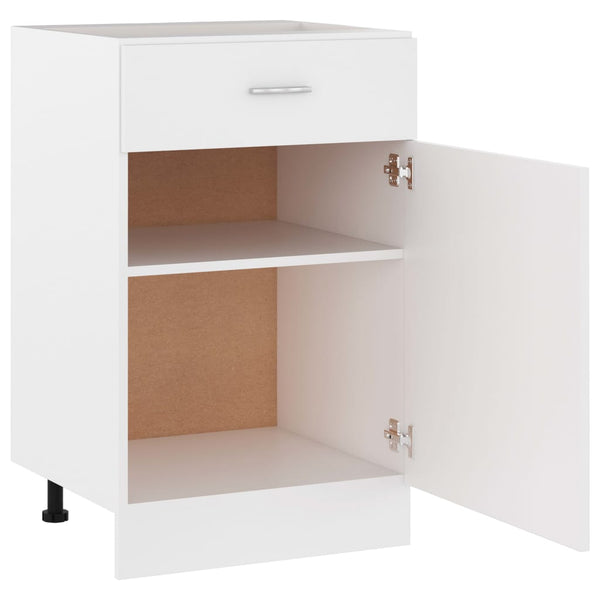 Weißer Unterbauschrank Pompilas 50x46x81,5cm (Holz)
