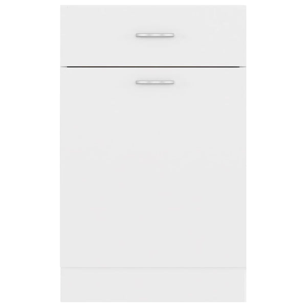 Weißer Unterbauschrank Pompilas 50x46x81,5cm (Holz)