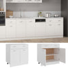Weißer Hochschrank Pompilas 80x46x81,5cm (Holz)