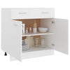 Weißer Hochschrank Pompilas 80x46x81,5cm (Holz)