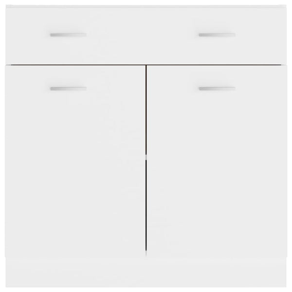 Weißer Hochschrank Pompilas 80x46x81,5cm (Holz)