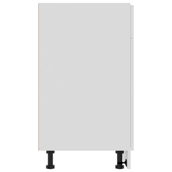 Weißer Hochschrank Pompilas 80x46x81,5cm (Holz)