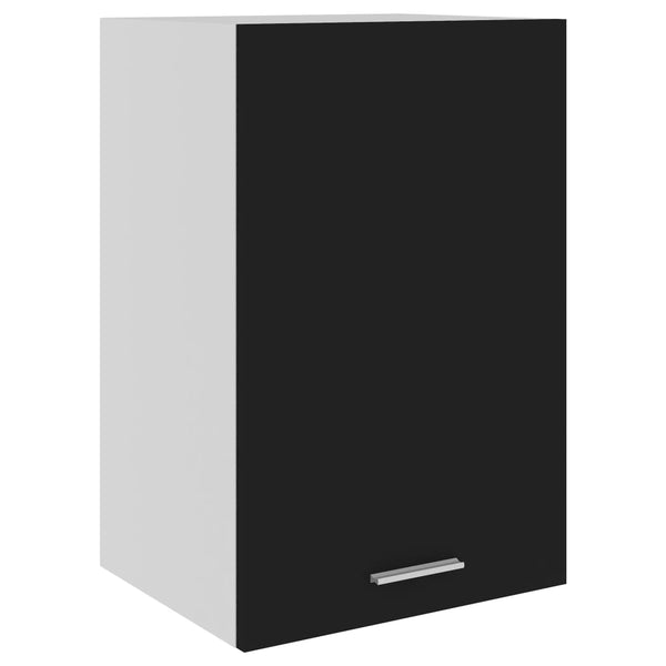 Schwarzer Wandschrank Pompilas 39,5x31x60cm (Holz)