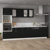 Schwarzer Wandschrank Pompilas 39,5x31x60cm (Holz)