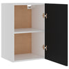 Schwarzer Wandschrank Pompilas 39,5x31x60cm (Holz)