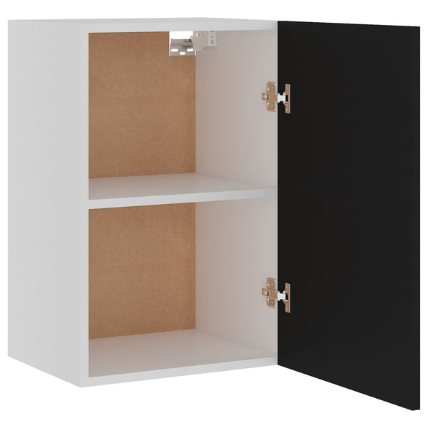 Schwarzer Wandschrank Pompilas 39,5x31x60cm (Holz)