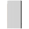 Schwarzer Wandschrank Pompilas 39,5x31x60cm (Holz)