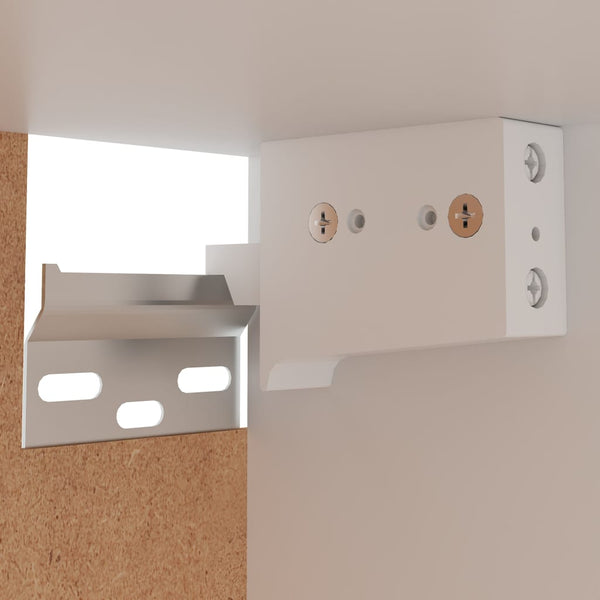 Schwarzer Wandschrank Pompilas 39,5x31x60cm (Holz)