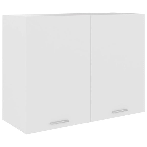 Weißer Wandschrank Pompilas 80x31x60cm (Holz)