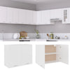 Weißer Wandschrank Pompilas 80x31x60cm (Holz)