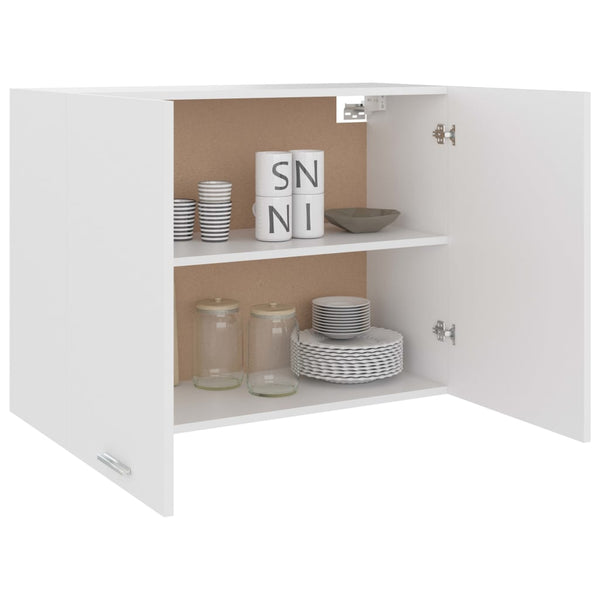 Weißer Wandschrank Pompilas 80x31x60cm (Holz)