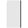 Wandschrank Pompilas Schwarz 80x31x60cm (Holz)