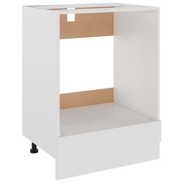 Weißer Ofenschrank Pompilas 60x46x81,5cm (Holz)