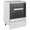 Weißer Ofenschrank Pompilas 60x46x81,5cm (Holz)