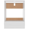 Weißer Ofenschrank Pompilas 60x46x81,5cm (Holz)