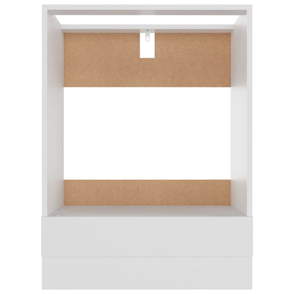 Weißer Ofenschrank Pompilas 60x46x81,5cm (Holz)