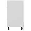 Weißer Ofenschrank Pompilas 60x46x81,5cm (Holz)