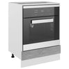 Betongrauer Ofenschrank Pompilas 60x46x81,5cm (Holz)