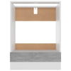 Betongrauer Ofenschrank Pompilas 60x46x81,5cm (Holz)