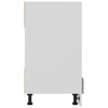 Betongrauer Ofenschrank Pompilas 60x46x81,5cm (Holz)