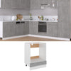 Betongrauer Ofenschrank Pompilas 60x46x81,5cm (Holz)