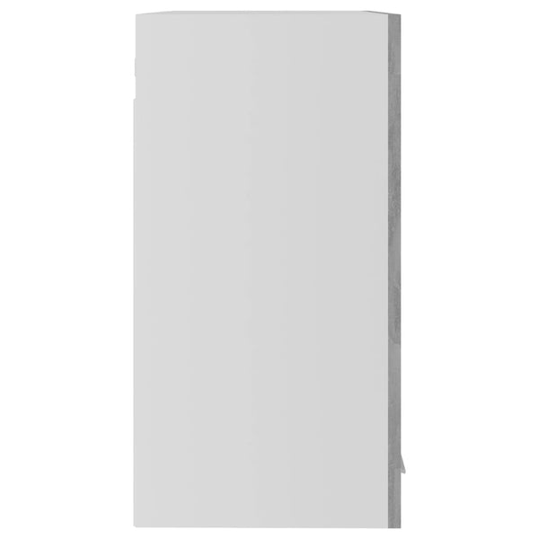 Betongrauer Wandschrank mit Glas Pompilas 60x31x60cm (Holz)