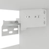 Betongrauer Wandschrank mit Glas Pompilas 60x31x60cm (Holz)