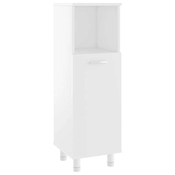 Weißer Badezimmerschrank Alecolina 30x30x95cm (Holz)
