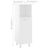 Weißer Badezimmerschrank Alecolina 30x30x95cm (Holz)