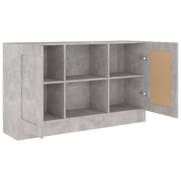 Kommode Arriana aus Zementgrau 120x30,5x70cm (Holz)