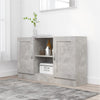 Kommode Arriana aus Zementgrau 120x30,5x70cm (Holz)