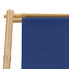 Marineblauer Deckchair aus Bambus und Stoff Mocanel