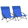 Blauer faltbarer Strandstuhl Chancey (2 Stück)