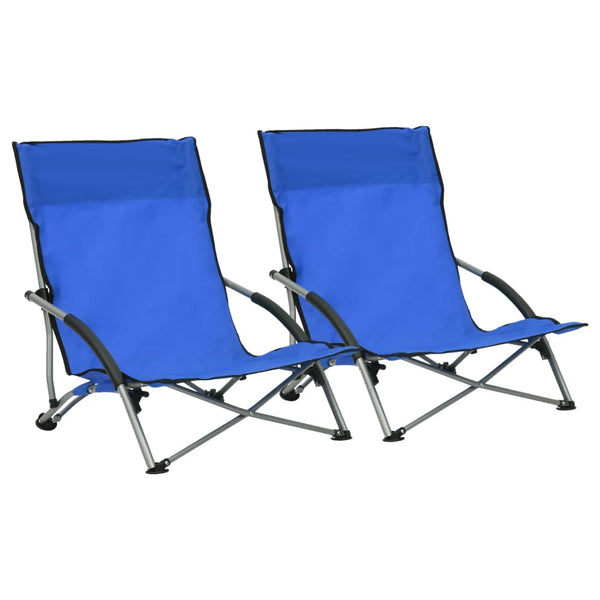 Blauer faltbarer Strandstuhl Chancey (2 Stück)