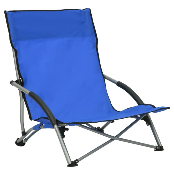 Blauer faltbarer Strandstuhl Chancey (2 Stück)