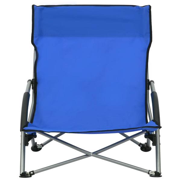 Blauer faltbarer Strandstuhl Chancey (2 Stück)