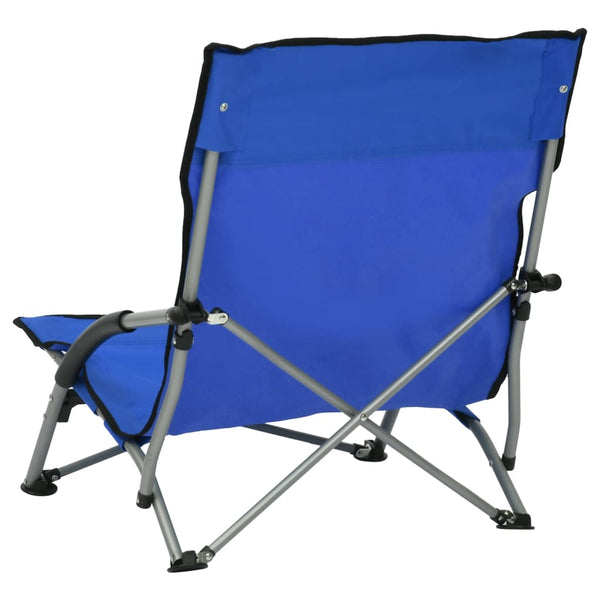 Blauer faltbarer Strandstuhl Chancey (2 Stück)