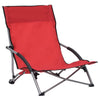 Rote klappbare Strandstühle Chancey (2 Stück)