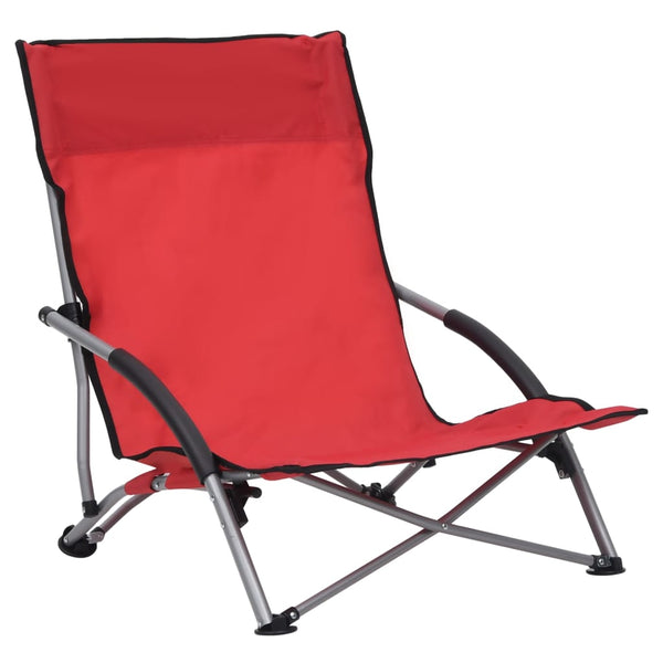 Rote klappbare Strandstühle Chancey (2 Stück)
