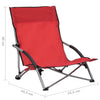 Rote klappbare Strandstühle Chancey (2 Stück)