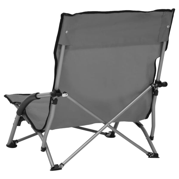 Graue zusammenklappbare Strandstühle Chancey (2 Stück)