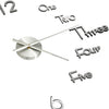 Hopea 3d-seinäkello moderni muotoilu Elene 100cm (xxl)