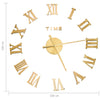 Gold 3D-Wanduhr modernes Design Milodita 100cm (xxl)