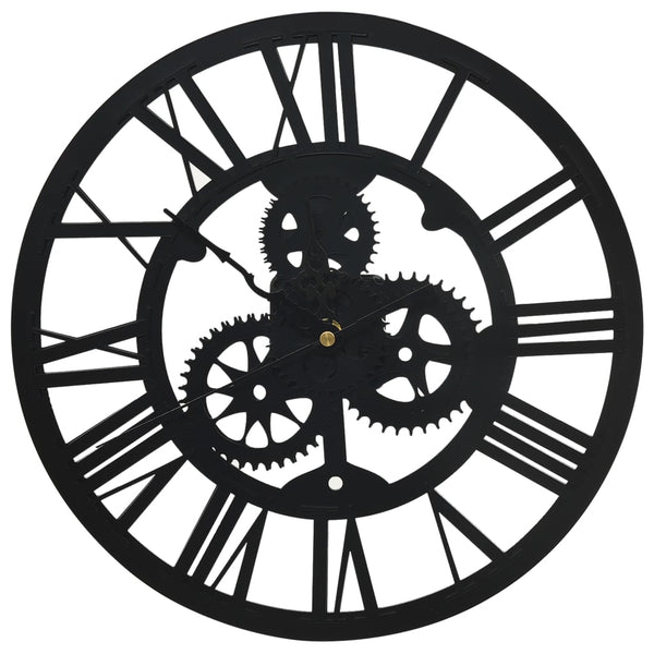 Black wall clock Arsene 30cm (acrylic)