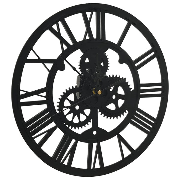 Black wall clock Arsene 30cm (acrylic)