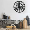 Black wall clock Arsene 30cm (acrylic)