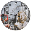 Vintagetyylinen seinäkello marilyn monroe Tifor 60cm