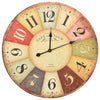 Bunte Vintage-Wanduhr Tifor 60cm